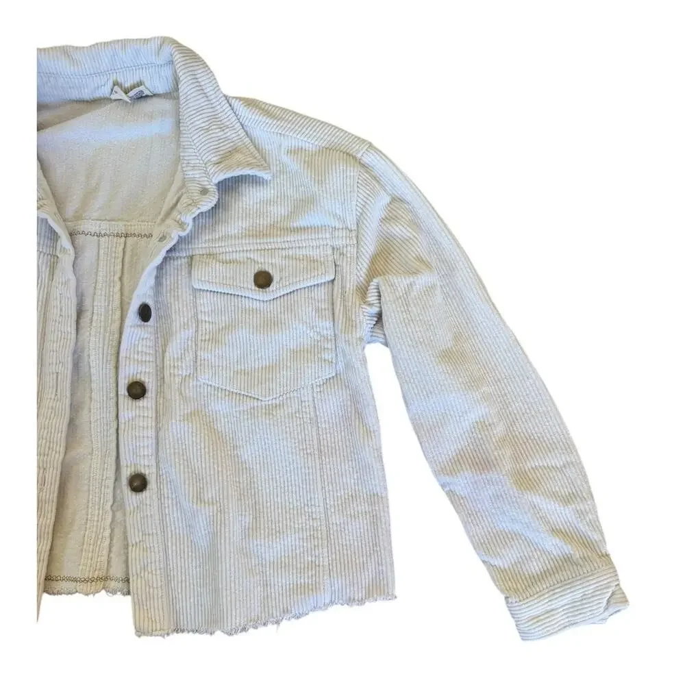 SUBLIME Punk Rock Ska 90s Upcycled Retro Vintage Corduroy Crop Jacket Size Small - Picture 6 of 12